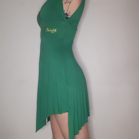 Vintage Punky Fish Handkerchief Green Fairy Dress. - Picture 3 of 6